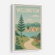 Wellington Modern Travel Poster 1 Wall Art