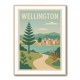 Wellington Modern Travel Poster 1 Wall Art