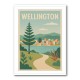Wellington Modern Travel Poster 1 Wall Art