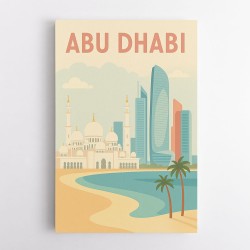 Abu Dhabi Travel Poster1 Wall Art