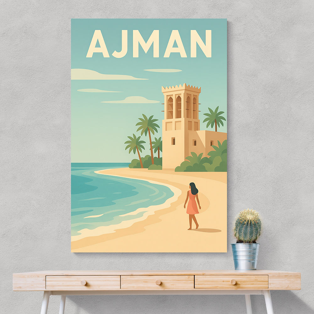Ajman Travel Poster Wall Art