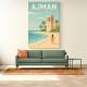 Ajman Travel Poster Wall Art