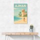Ajman Travel Poster Wall Art