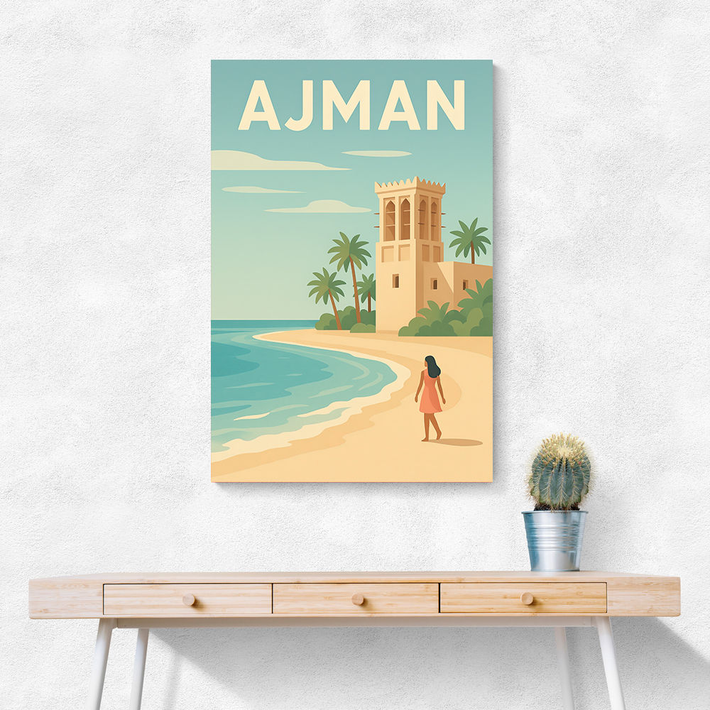 Ajman Travel Poster Wall Art