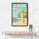 Ajman Travel Poster Wall Art