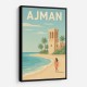 Ajman Travel Poster Wall Art