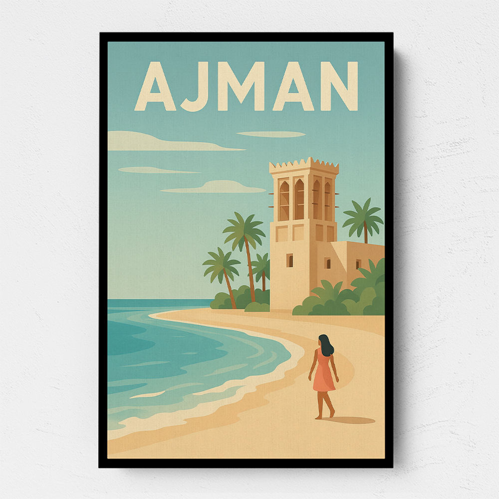 Ajman Travel Poster Wall Art