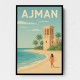 Ajman Travel Poster Wall Art