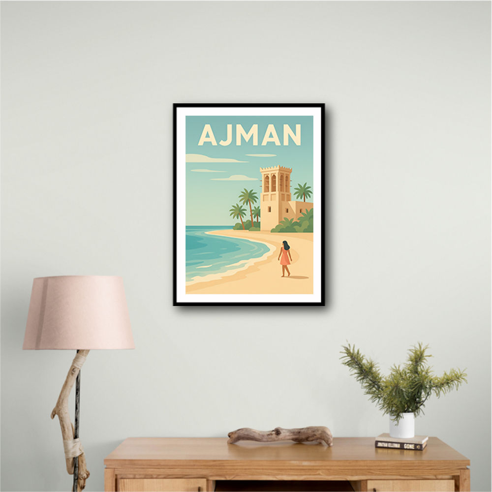 Ajman Travel Poster Wall Art