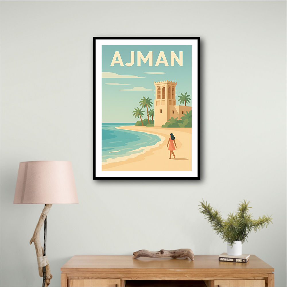 Ajman Travel Poster Wall Art