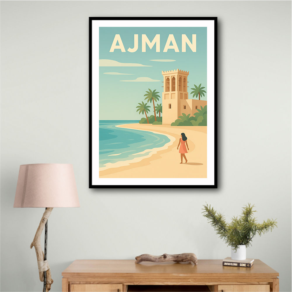 Ajman Travel Poster Wall Art