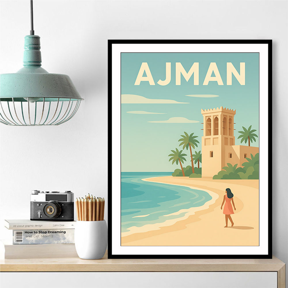 Ajman Travel Poster Wall Art