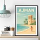 Ajman Travel Poster Wall Art