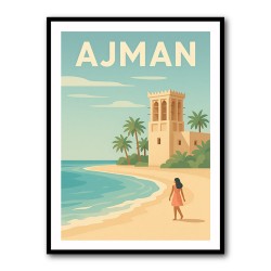 Ajman Travel Poster Wall Art