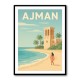 Ajman Travel Poster Wall Art