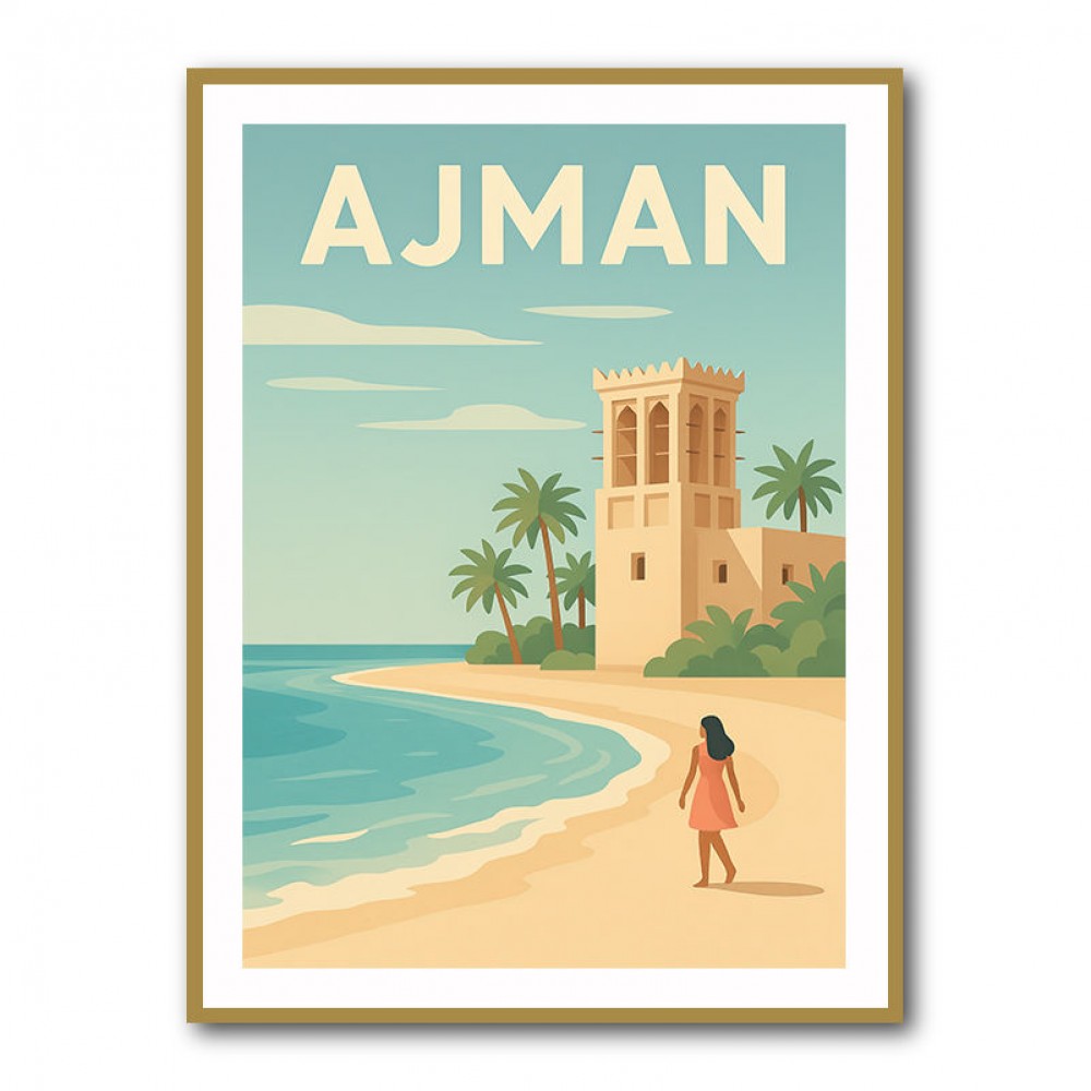 Ajman Travel Poster Wall Art