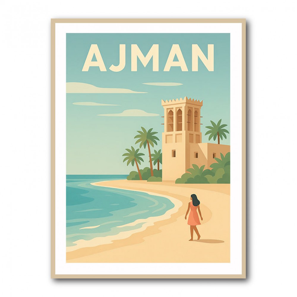 Ajman Travel Poster Wall Art