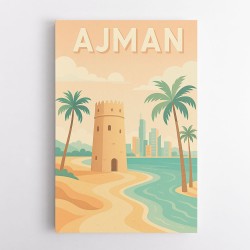Ajman Travel Poster 1 Wall Art