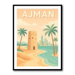 Ajman Travel Poster 1 Wall Art