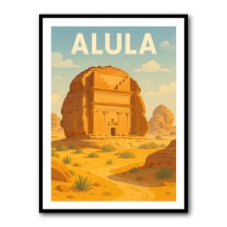 AlUla Travel Poster 1 Wall Art