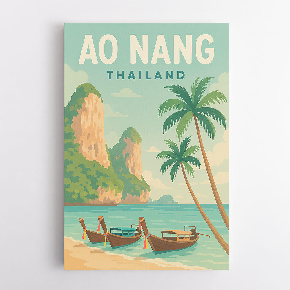 Ao Nang Travel Poster Wall Art