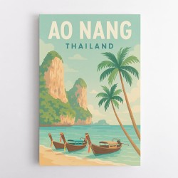 Ao Nang Travel Poster Wall Art