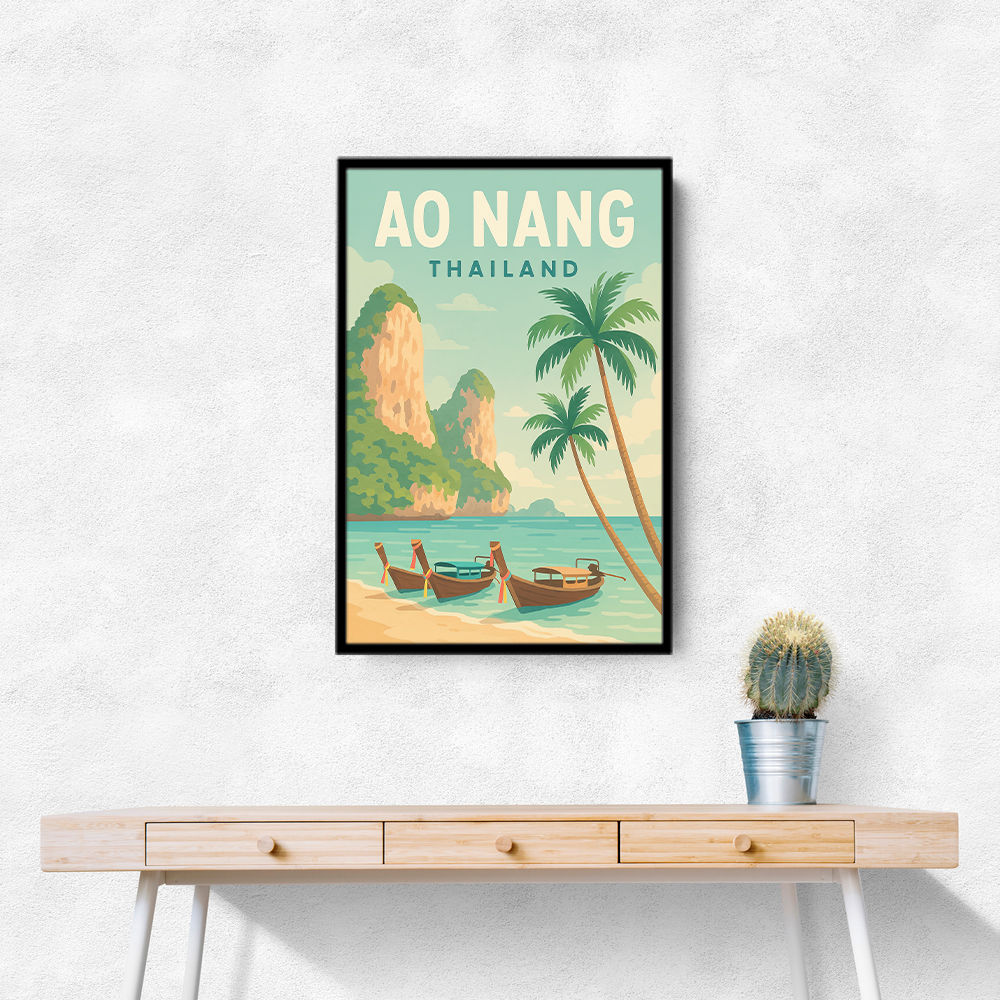 Ao Nang Travel Poster Wall Art