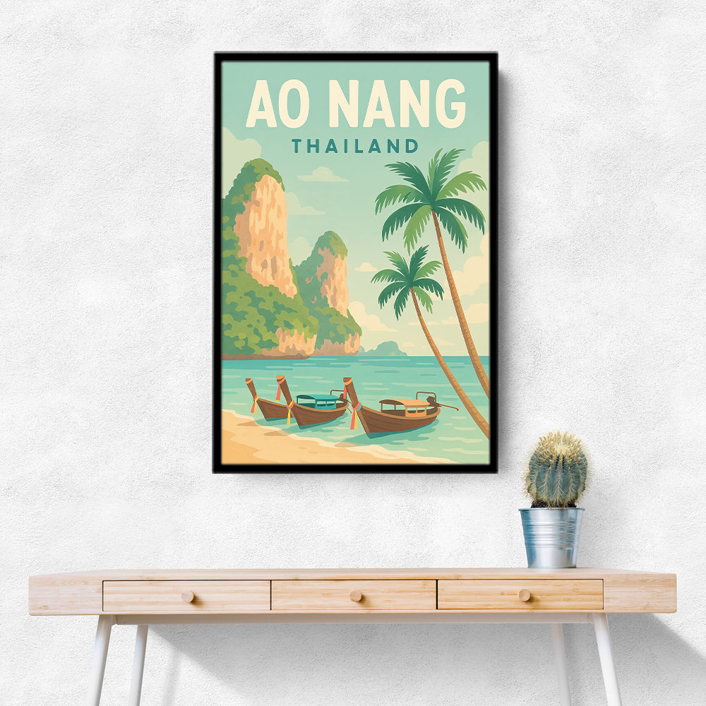 Ao Nang Travel Poster Wall Art
