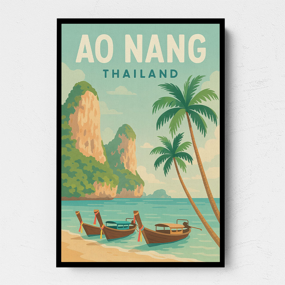 Ao Nang Travel Poster Wall Art
