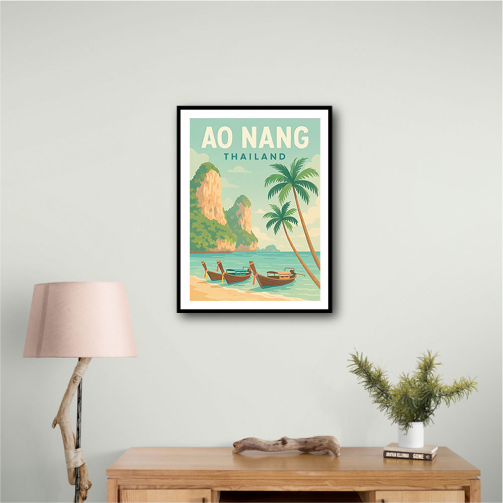 Ao Nang Travel Poster Wall Art