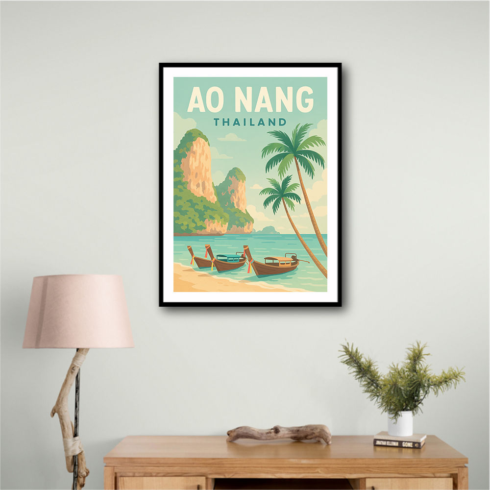 Ao Nang Travel Poster Wall Art