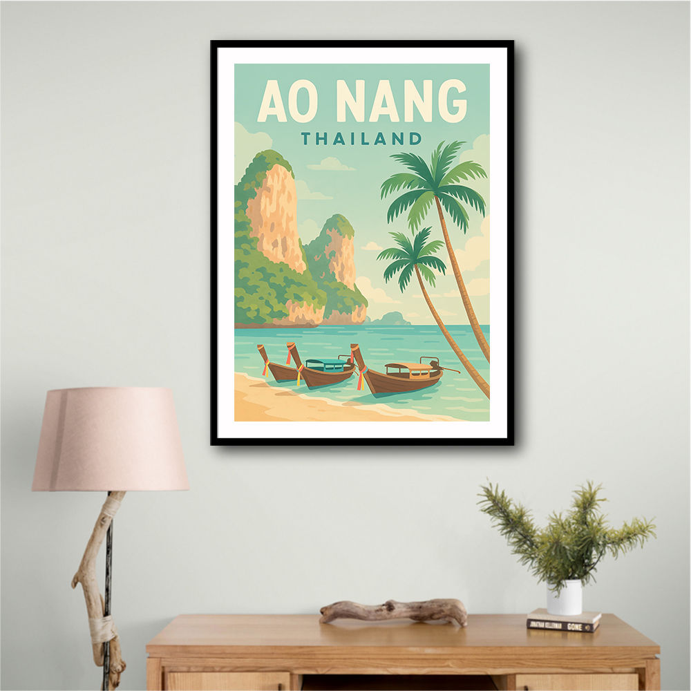 Ao Nang Travel Poster Wall Art