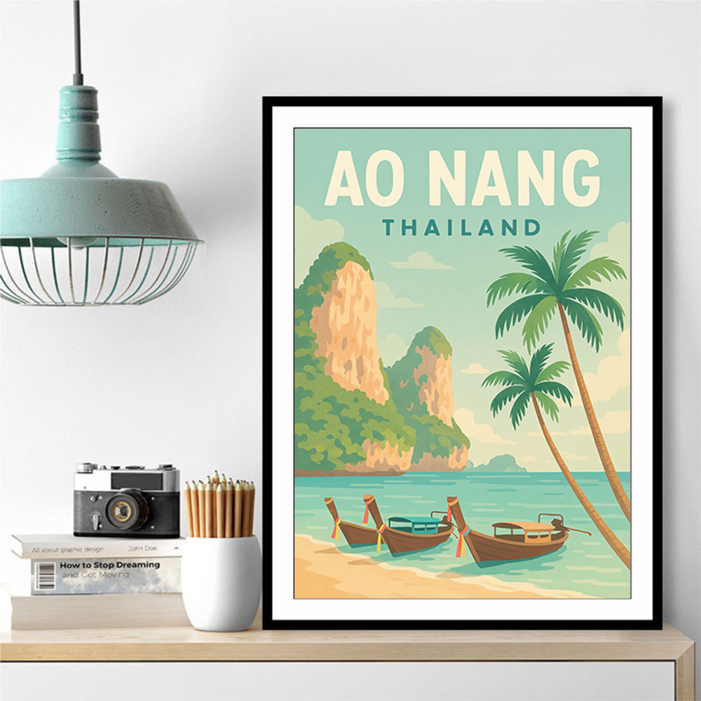 Ao Nang Travel Poster Wall Art