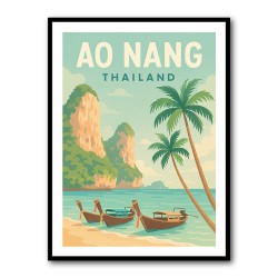 Ao Nang Travel Poster Wall Art