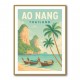Ao Nang Travel Poster Wall Art