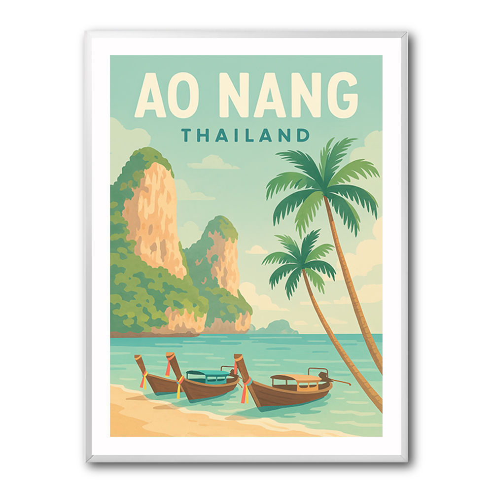 Ao Nang Travel Poster Wall Art