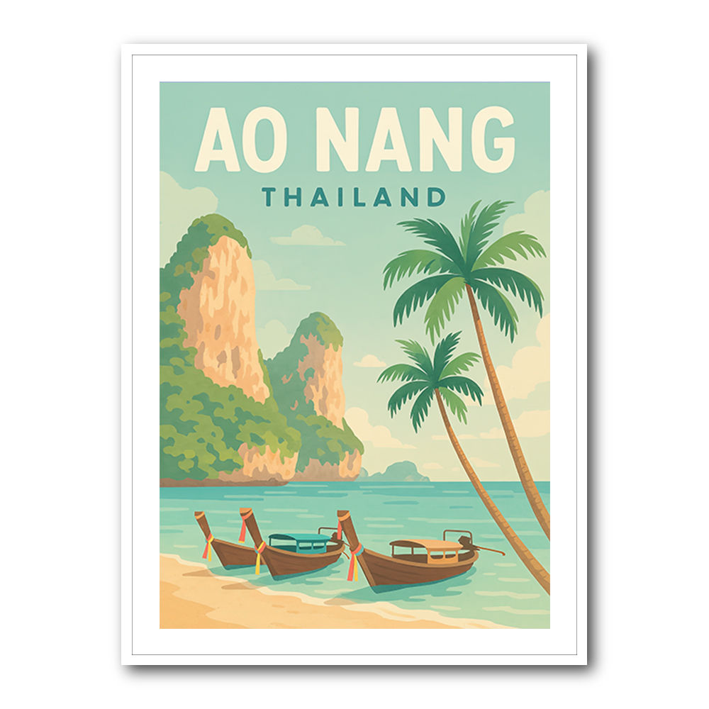 Ao Nang Travel Poster Wall Art