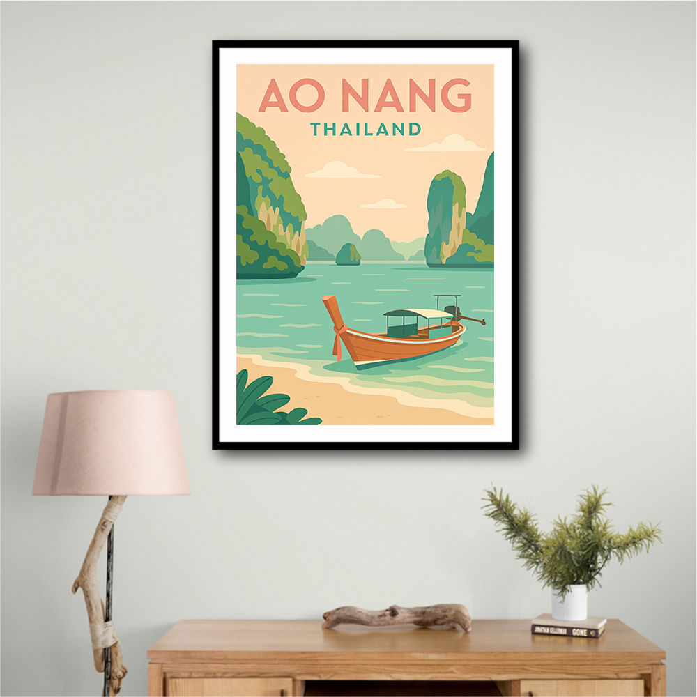Ao Nang Travel Poster 1 Wall Art Ao Nang Travel Poster 1 Wall Art