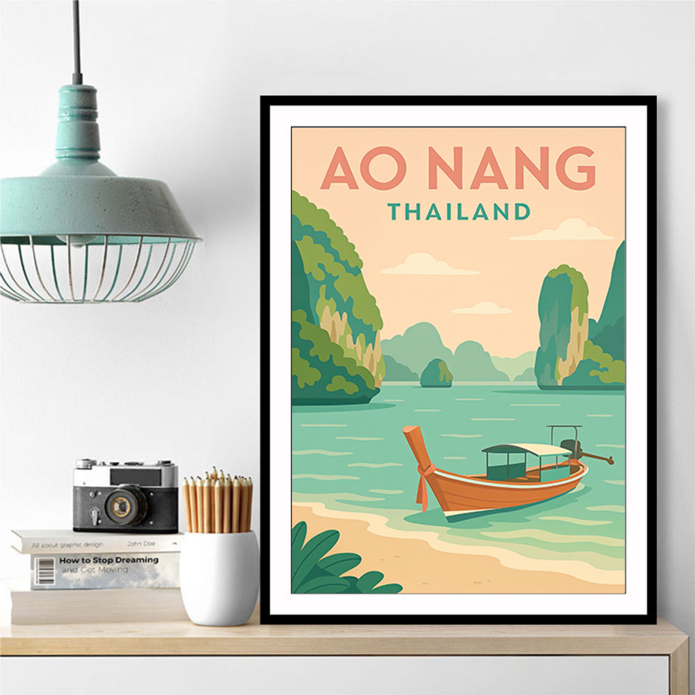Ao Nang Travel Poster 1 Wall Art Ao Nang Travel Poster 1 Wall Art