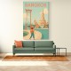 Bangkok Travel Poster Wall Art Bangkok Travel Poster Wall Art