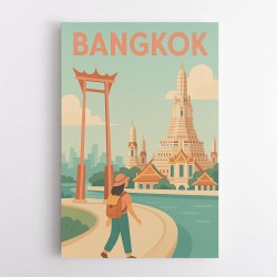Bangkok Travel Poster Wall Art