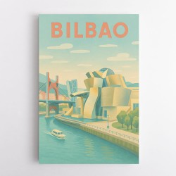 Bilbao Travel Poster Wall Art