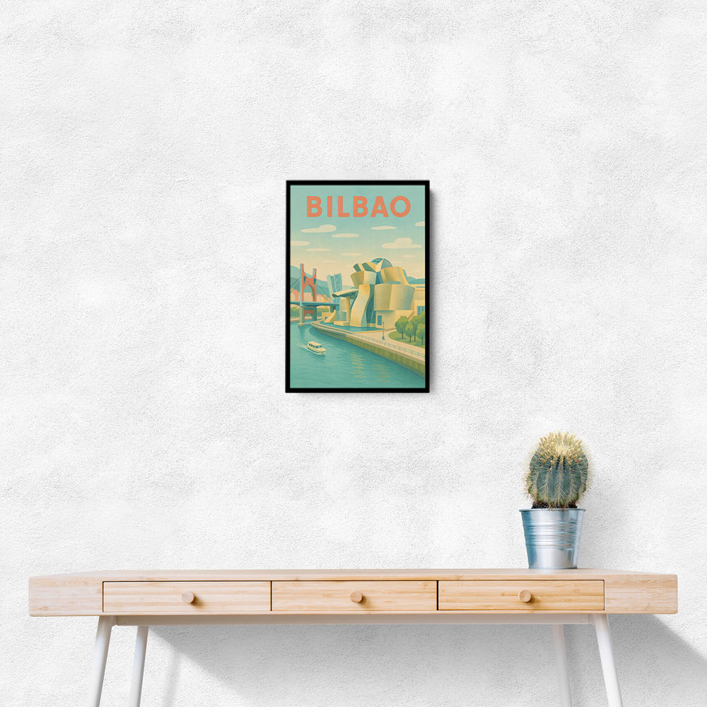 Bilbao Travel Poster Wall Art Bilbao Travel Poster Wall Art
