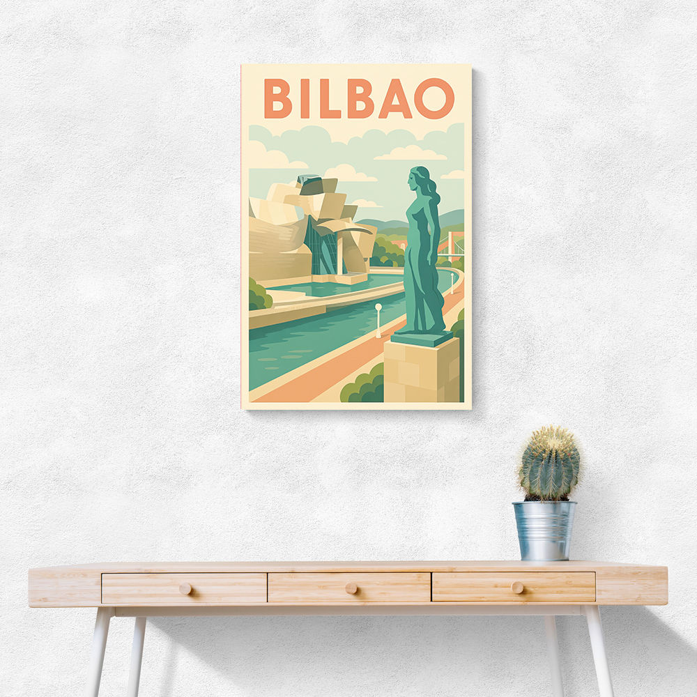 Bilbao Travel Poster 1 Wall Art Bilbao Travel Poster 1 Wall Art