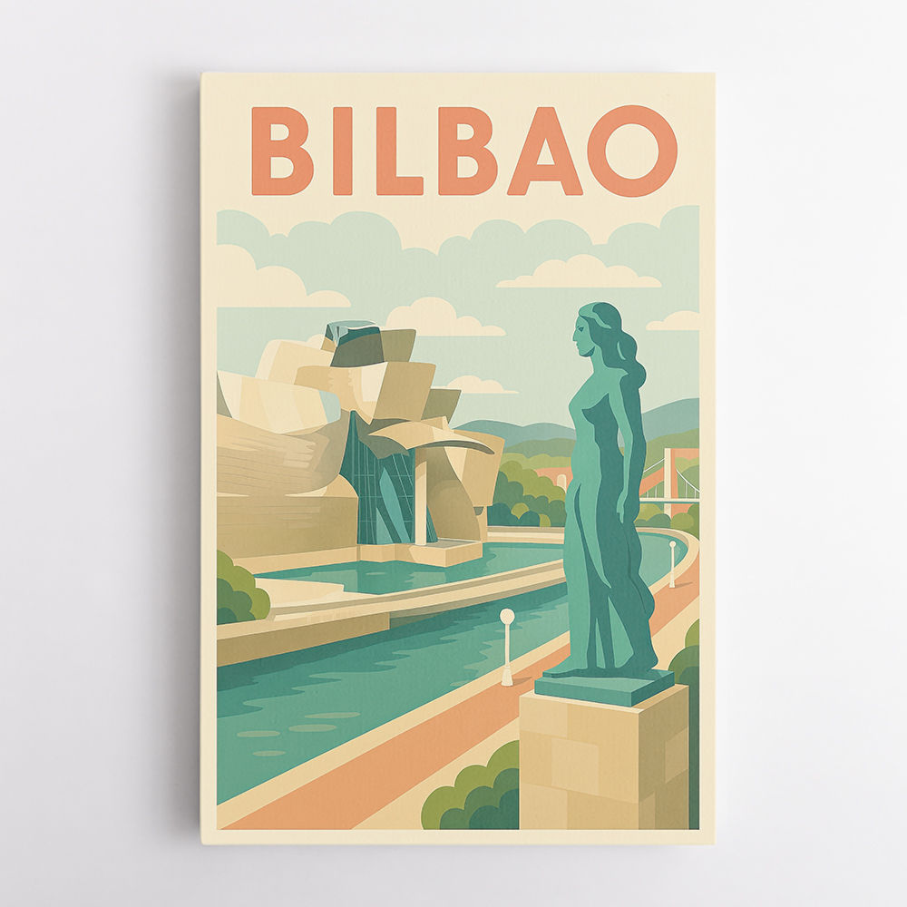 Bilbao Travel Poster 1 Wall Art Bilbao Travel Poster 1 Wall Art