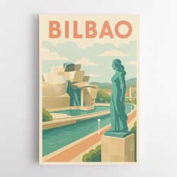 Bilbao Travel Poster 1 Wall Art