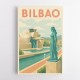 Bilbao Travel Poster 1 Wall Art Bilbao Travel Poster 1 Wall Art