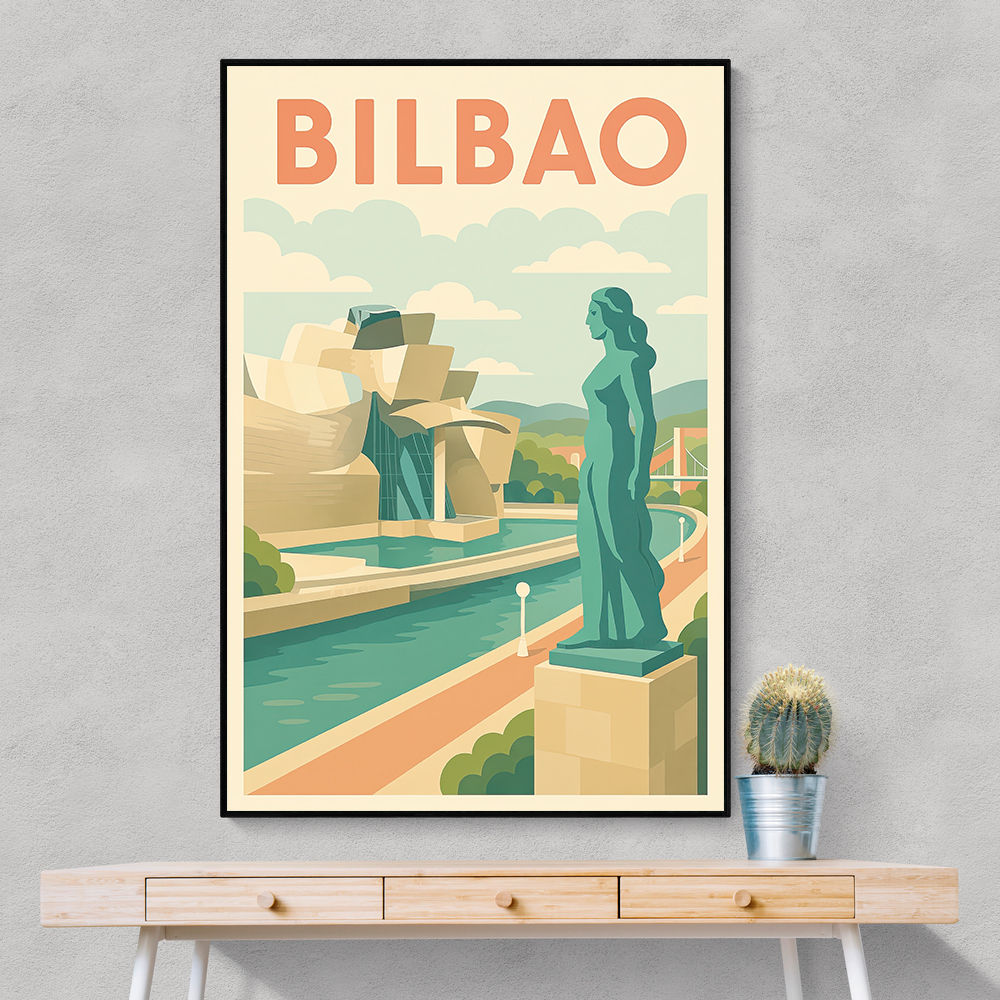 Bilbao Travel Poster 1 Wall Art Bilbao Travel Poster 1 Wall Art