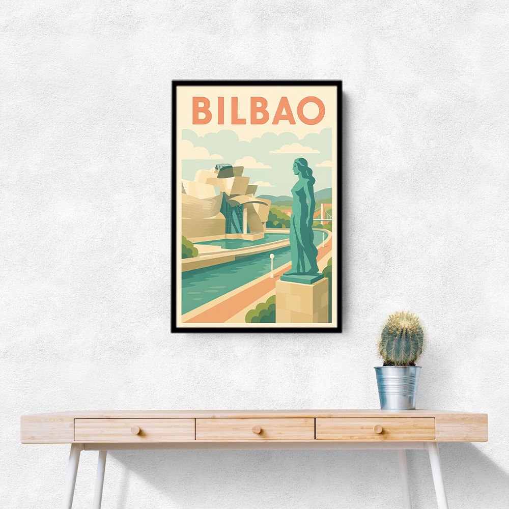 Bilbao Travel Poster 1 Wall Art Bilbao Travel Poster 1 Wall Art