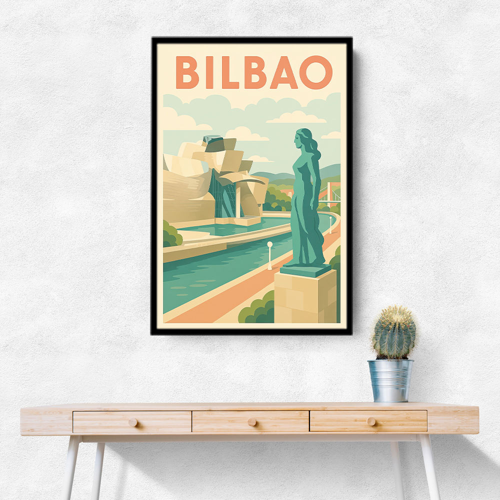 Bilbao Travel Poster 1 Wall Art Bilbao Travel Poster 1 Wall Art